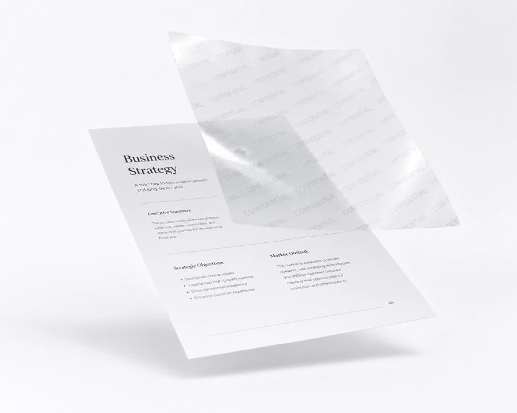 Text versus logo watermarks for PDFs