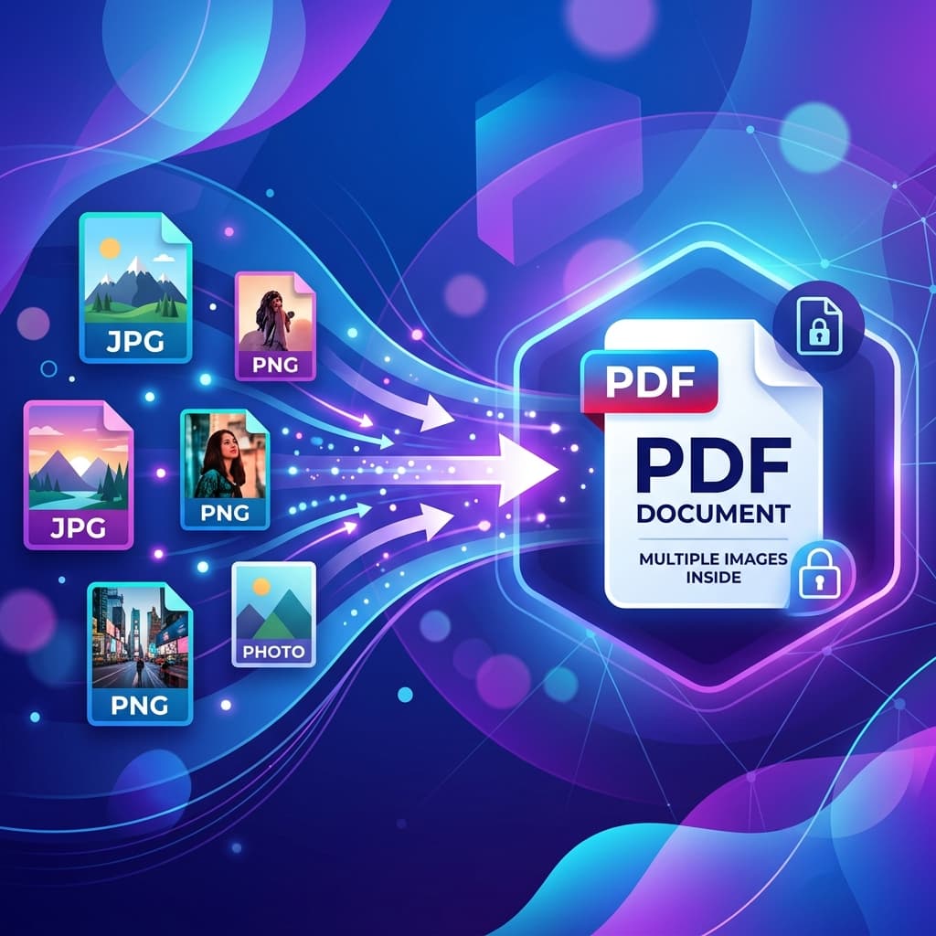 How to Convert Images to PDF Online Free (JPG, PNG, WEBP → PDF)