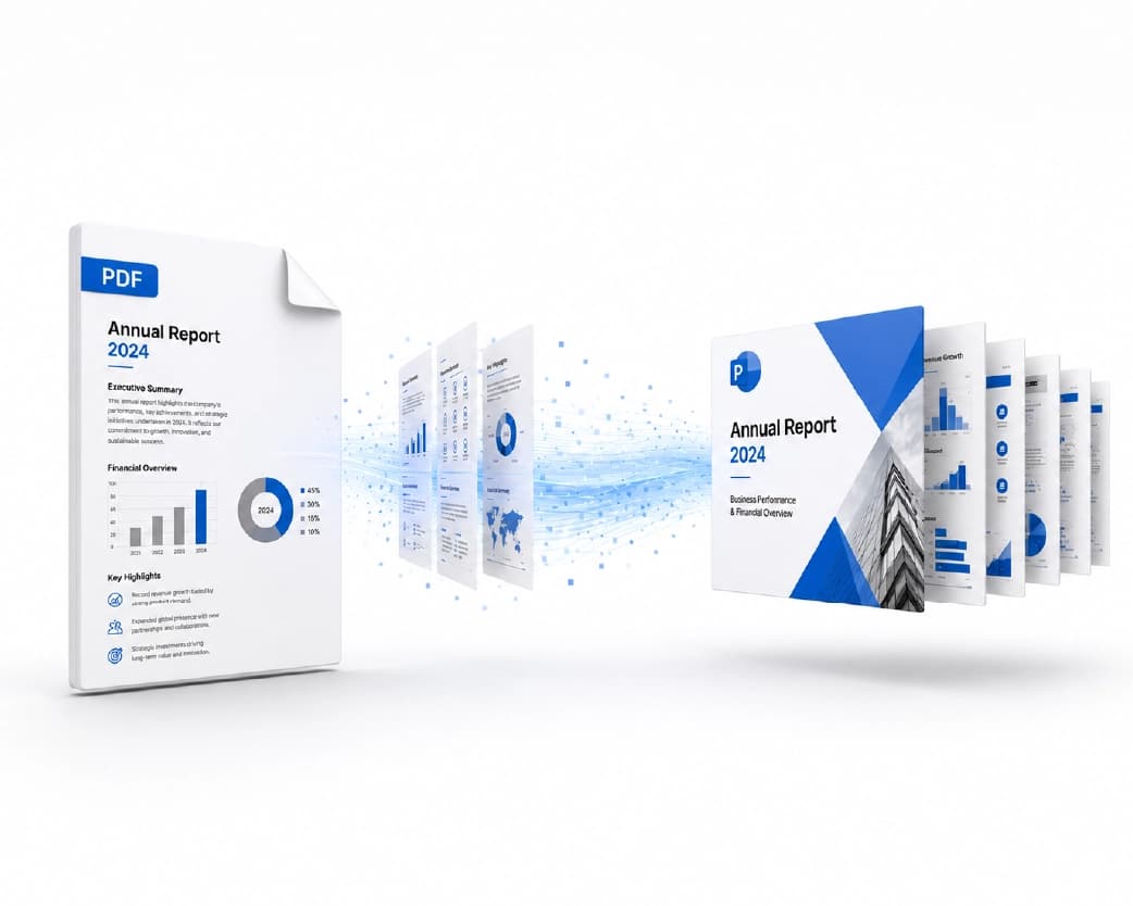 Convert PDF to PowerPoint step by step