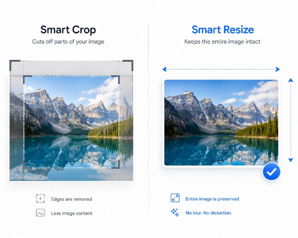Preset dimensions for social media