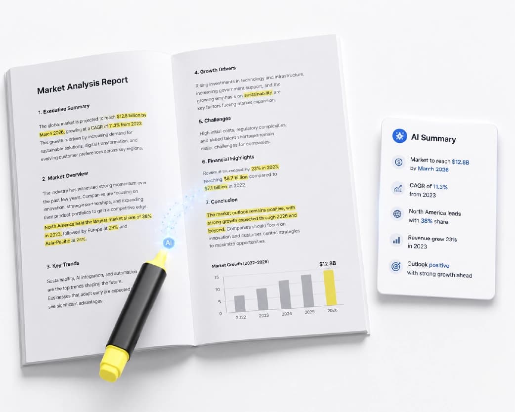 Features of a powerful AI summarizer