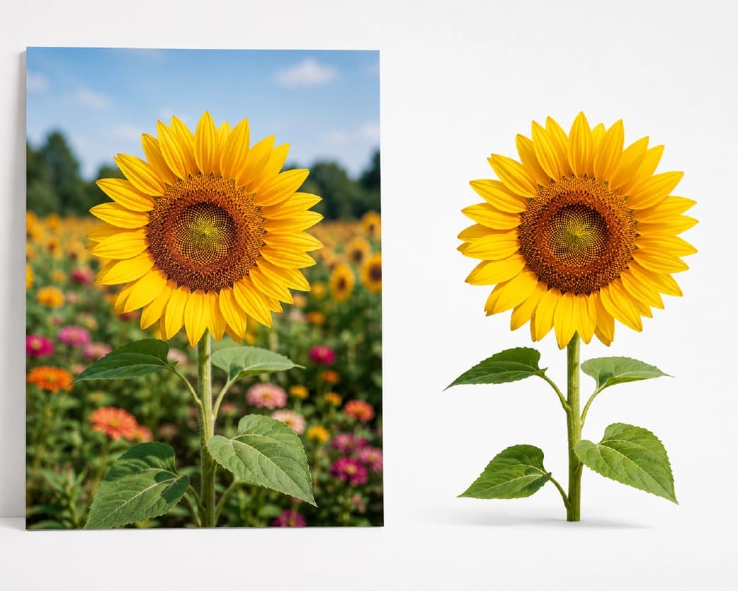 AI background removal process