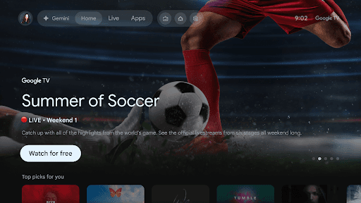 Google TV Launches Soccer Hub, New Voice Command Features