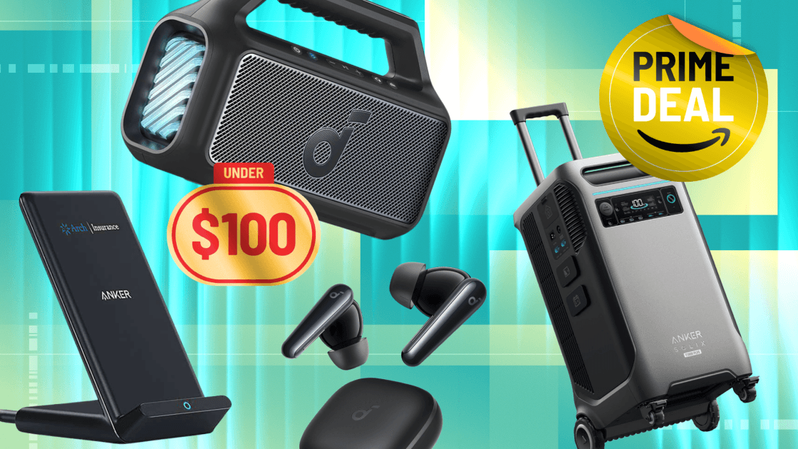 All Aboard for Anker's Prime Day Deals on Headphones, Earbuds, Power Stations, and More