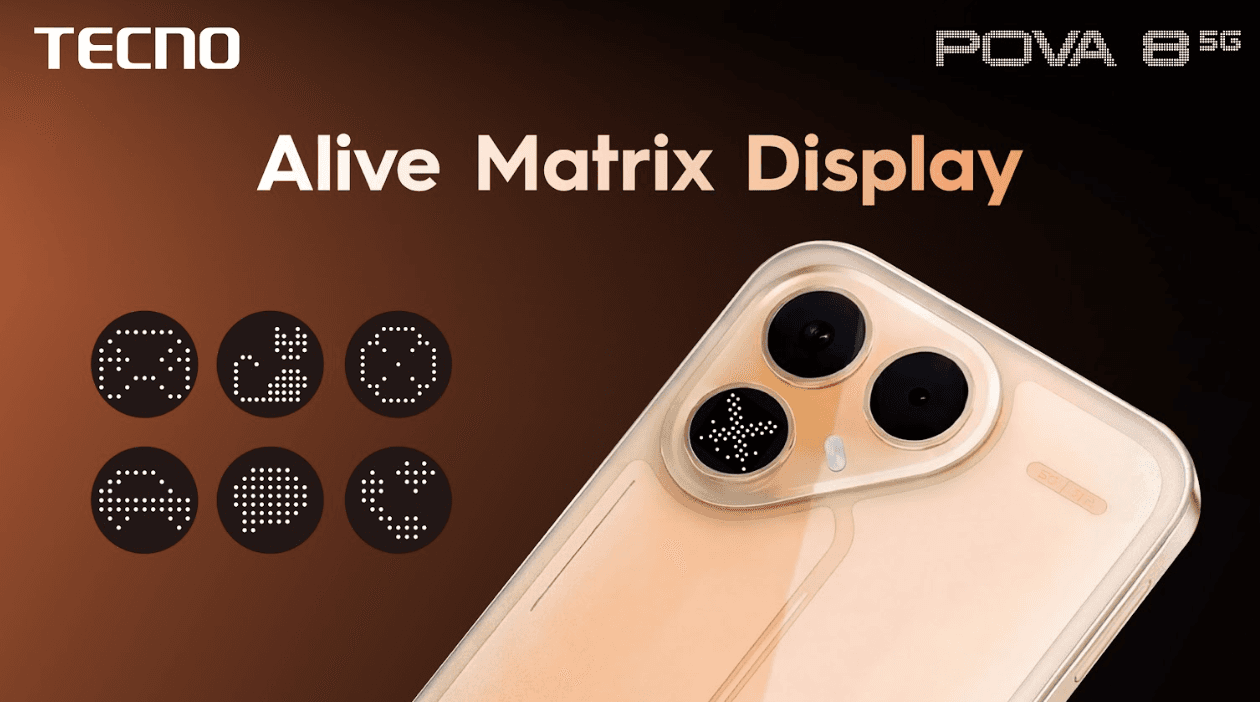 TECNO POVA 8 5G Launches With Massive 8,000mAh Battery and Alive Matrix Display