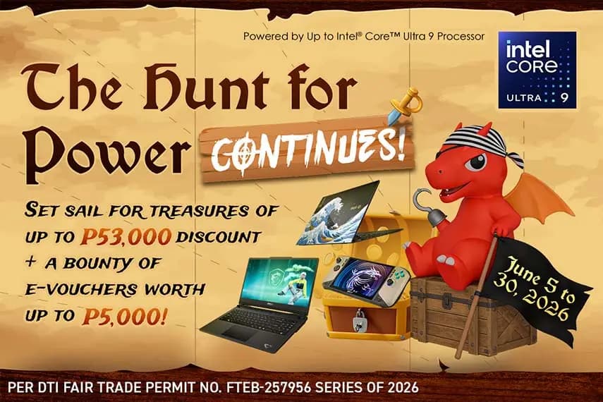 MSI’s “The Hunt for Power Continues!” Promo Sets Sail This June with Discounts of Up to PHP53,000 and E
