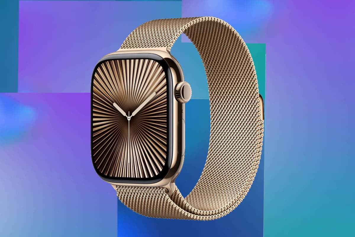 Luxurious Gold Titanium Apple Watch with gold Milanese loop gets a massive 38% price drop in Prime Day Deal