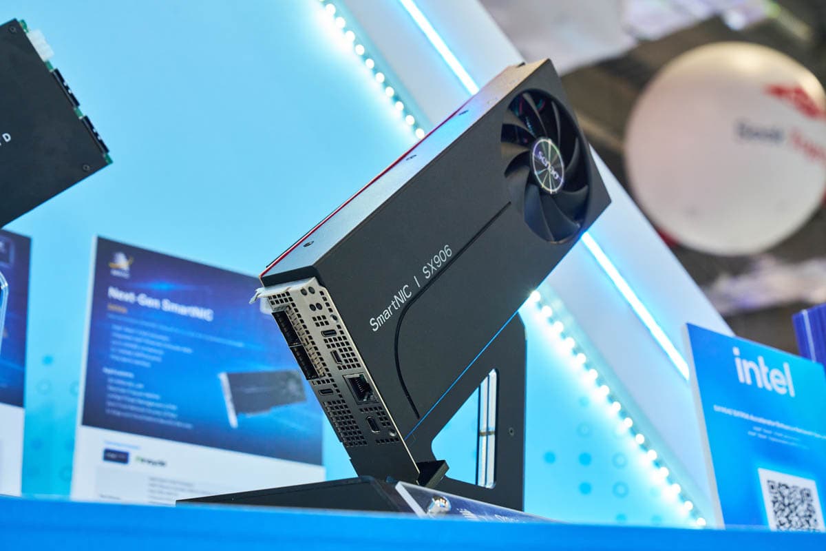 This is an Intel Xeon 6 SoC DPU on a PCIe Card from Senao at Computex 2026