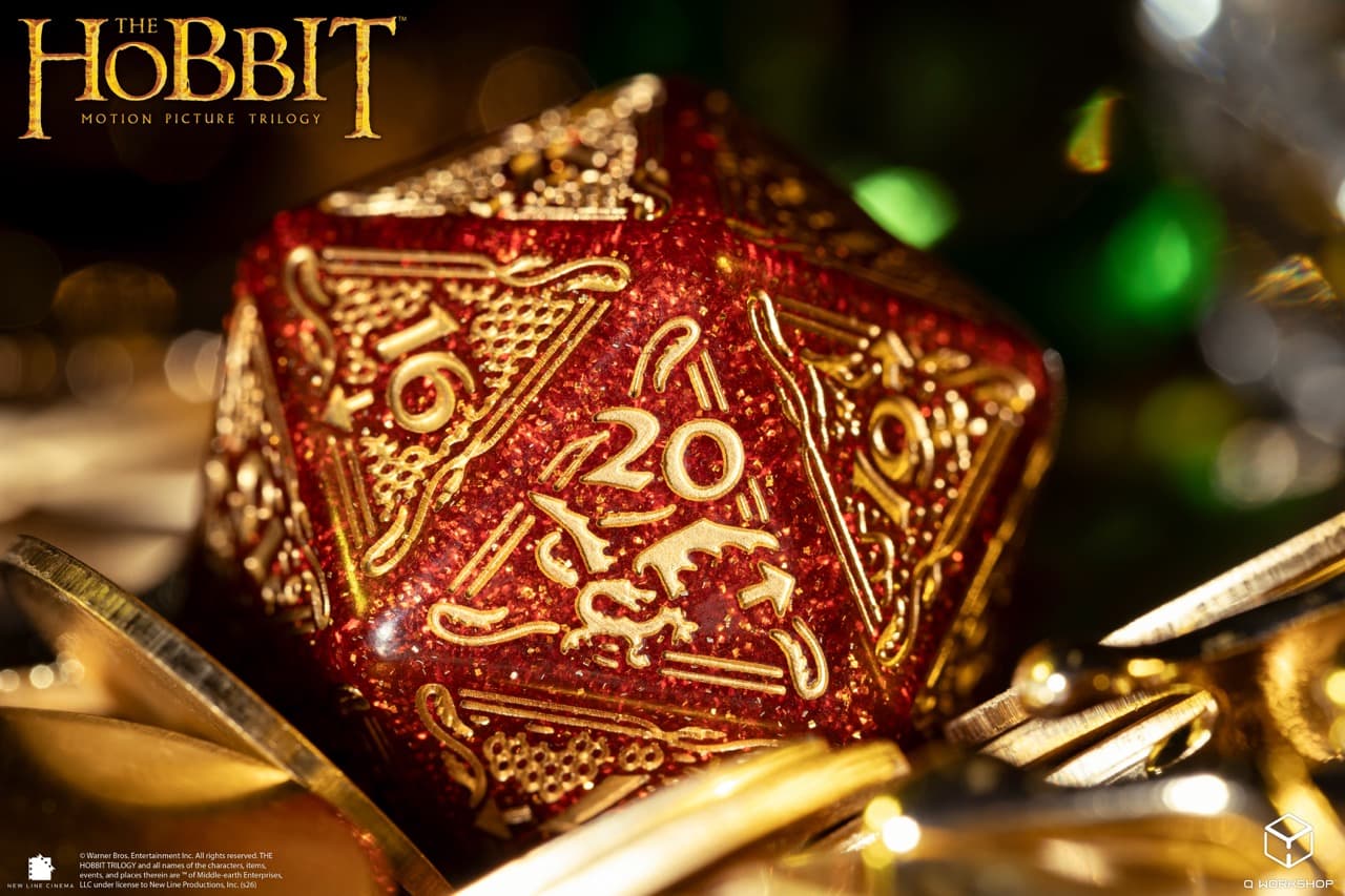 Roll for Second Breakfast with The Hobbit D20 dice