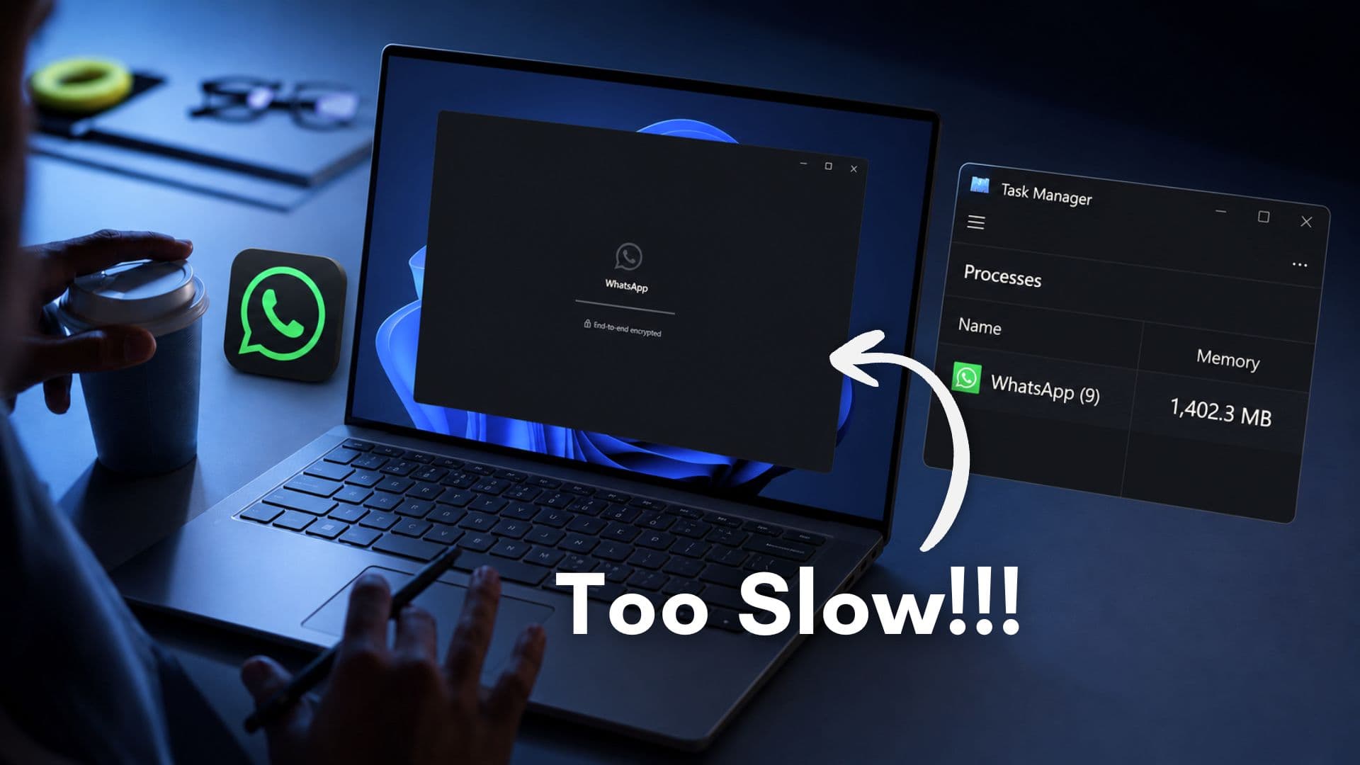 WhatsApp is the worst app on your Windows 11 PC right now, eating 1.2GB of RAM doing nothing